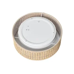 Smarte Deckenleuchte Rattan 30 cm inkl. Wifi A60 - Tromma