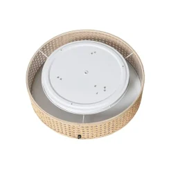 Smarte Deckenleuchte Rattan 40 cm 3-flammig inkl. 3 Wifi P45 - Tromma