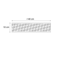 Smarte Deckenleuchte Rattan 40 cm 3-flammig inkl. 3 Wifi P45 - Tromma