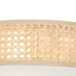 Smarte Deckenleuchte Rattan 40 cm 3-flammig inkl. 3 Wifi P45 - Tromma