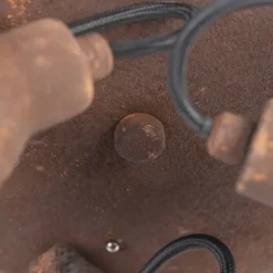 Smarte Deckenleuchte Rostbraun inkl. 3 WiFi GU10 - Sorra