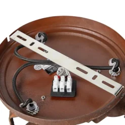 Smarte Deckenleuchte Rostbraun inkl. 3 WiFi GU10 - Sorra