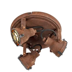 Smarte Deckenleuchte Rostbraun inkl. 3 WiFi GU10 - Sorra