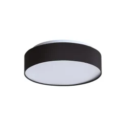 Smarte Deckenleuchte schwarz 35cm inkl. LED und Fernbedienung - Flat Drum
