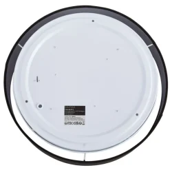 Smarte Deckenleuchte schwarz 35cm inkl. LED und Fernbedienung - Flat Drum