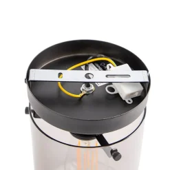 Smarte Deckenleuchte schwarz mit Rauchglas inkl. Wifi ST64 - Dome