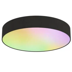 Smarte Deckenleuchte schwarz 30cm inkl. LED RGB mit Fernbedienung - Taiko
