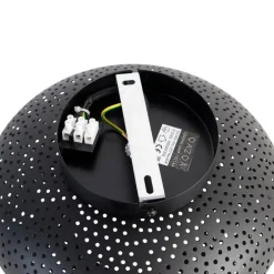 Smarte Deckenleuchte schwarz mit Gold 25 cm inkl. WLAN A60 - Radiance