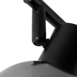 Smarte Deckenleuchte schwarz mit Rauchglas inkl. 4 WiFi P45 - Vidro