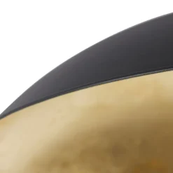 Smarte Deckenleuchte schwarz mit Gold 60 cm inkl. WLAN A60 - Emilienne