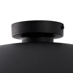 Smarte Deckenleuchte schwarz mit Gold 60 cm inkl. WLAN A60 - Emilienne