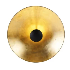 Smarte Deckenleuchte schwarz mit Gold 60 cm inkl. WLAN A60 - Emilienne