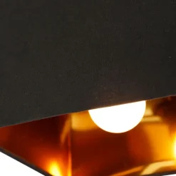 Smarte Deckenleuchte Schwarz mit Gold inkl. WiFi P45 - VT