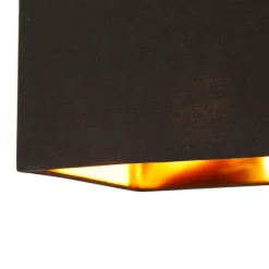 Smarte Deckenleuchte Schwarz mit Gold inkl. WiFi P45 - VT