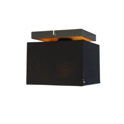 Smarte Deckenleuchte Schwarz mit Gold inkl. WiFi P45 - VT