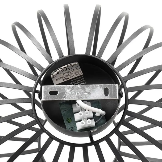 Smarte Deckenleuchte schwarz 30 cm inkl. Wifi G95 - Johanna