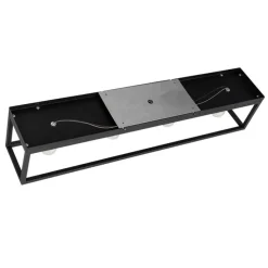 Smarte Deckenleuchte schwarz 99,5 cm inkl. 4 Wifi A60 - Cage