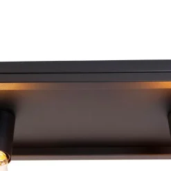 Smarte Deckenleuchte schwarz 99,5 cm inkl. 4 Wifi A60 - Cage