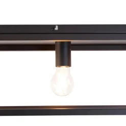 Smarte Deckenleuchte schwarz 99,5 cm inkl. 4 Wifi A60 - Cage