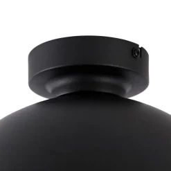 Smarte Deckenleuchte Schwarz mit Gold 28 cm inkl. WLAN A60 - Magnax