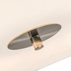 Smarte Deckenleuchte Weiß 50cm inkl. 4 Wifi A60 - Drum Jute