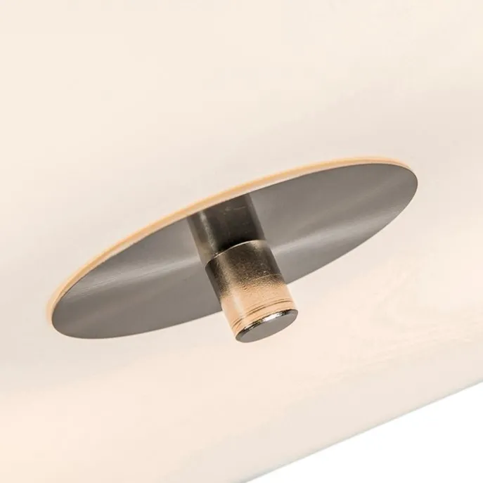 Smarte Deckenleuchte Weiß 50cm inkl. 4 Wifi A60 - Drum Jute