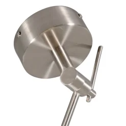 Smarte Hängelampe aus Stahl mit Schirm weiß 35 cm inkl. WLAN A60 - Blitz