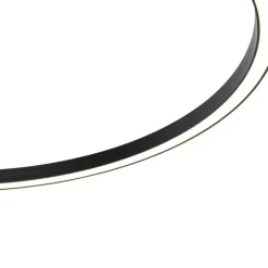 Smarte Hängelampe schwarz 80 cm inkl. LED und RGBW - Girello