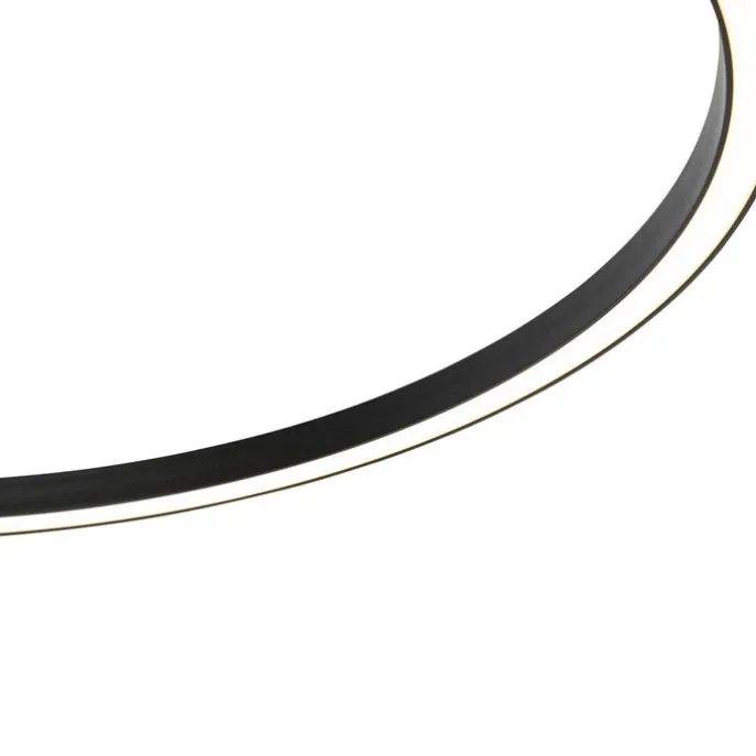 Smarte Hängelampe schwarz 80 cm inkl. LED und RGBW - Girello