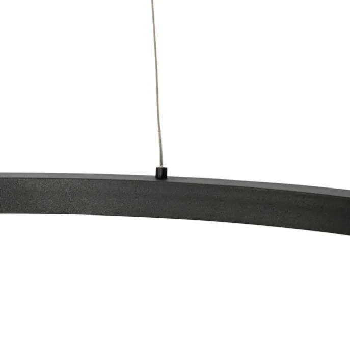 Smarte Hängelampe schwarz 80 cm inkl. LED und RGBW - Girello
