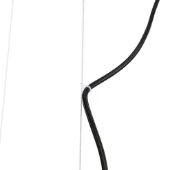 Smarte Hängelampe schwarz mit Holz und Gestell 4-flammig inkl. Wifi A60 - Cage Rack