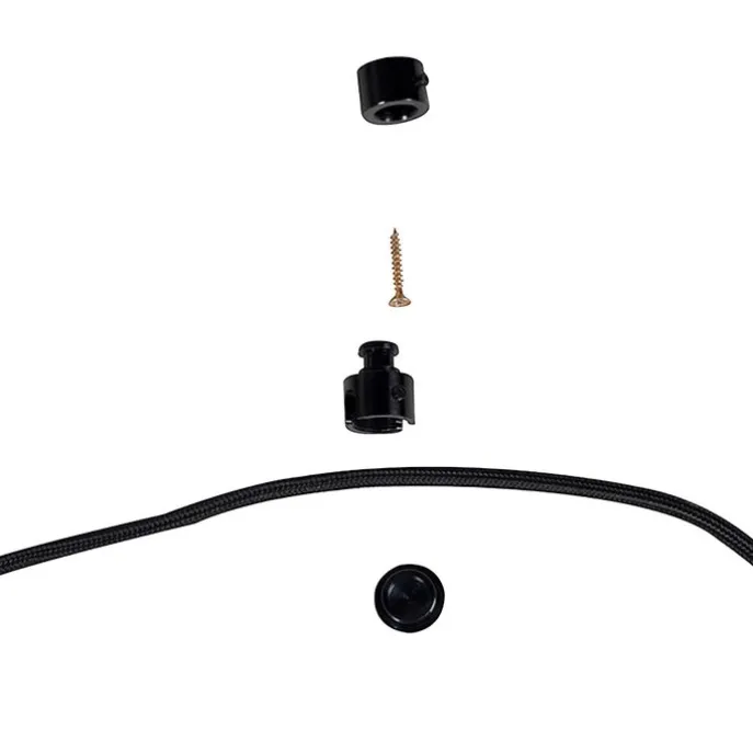 Smarte Hängelampe schwarz inkl. 2 WiFi G125 - Cava