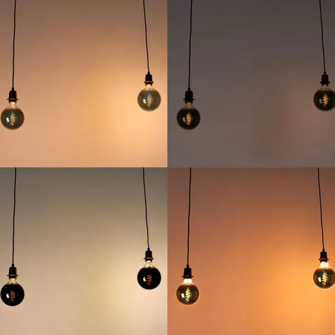 Smarte Hängelampe schwarz inkl. 2 WiFi G125 - Cava