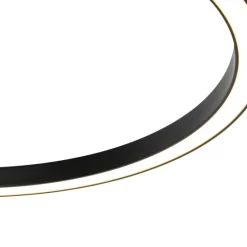 Smarte Hängelampe schwarz 60 cm inkl. LED und RGBW - Girello