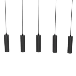 Smarte Hängelampe schwarz inkl. 5 WiFi GU10 - Jeana