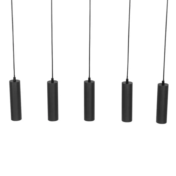 Smarte Hängelampe schwarz inkl. 5 WiFi GU10 - Jeana