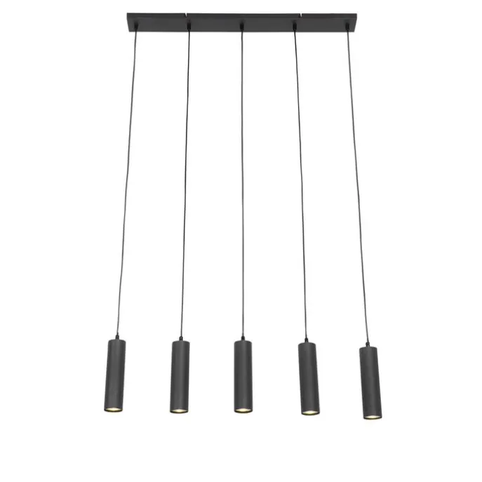 Smarte Hängelampe schwarz inkl. 5 WiFi GU10 - Jeana