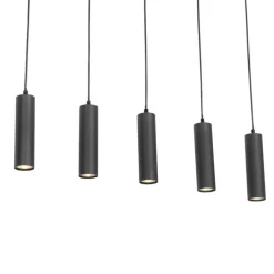 Smarte Hängelampe schwarz inkl. 5 WiFi GU10 - Jeana