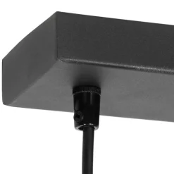 Smarte Hängelampe schwarz inkl. 5 WiFi GU10 - Jeana