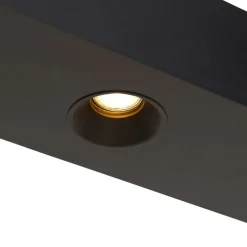 Smarte Hängelampe schwarz mit Gestell inkl. 4 WiFi GU10 - Cage Rack