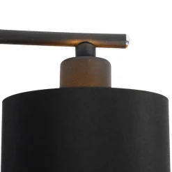 Smarte Hängelampe schwarz verstellbar inkl. 6 Wifi B35 - Lofty