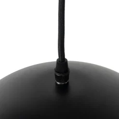 Smarte Hängelampe Schwarz mit Gold 3-flammig inkl. Wifi A60 - Magnax