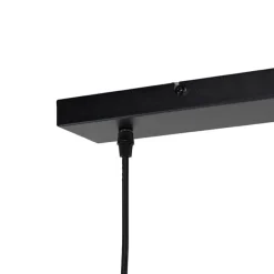 Smarte Hängelampe Schwarz mit Gold 3-flammig inkl. Wifi A60 - Magnax