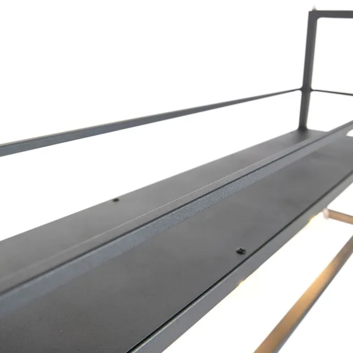 Smarte Hängelampe schwarz mit Rack inkl. 4 WiFi A60 - Cage Rack