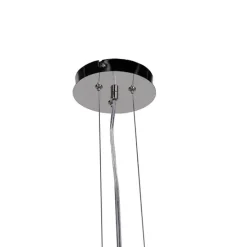 Smarte Hängelampe Schwarz mit Gold 70 cm inkl. WLAN A60 - Magna