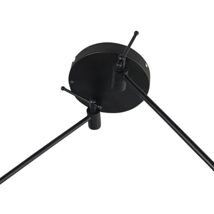 Smarte Hängelampe schwarz mit Schirm 35 cm grün inkl. 2 Wifi A60- Blitz