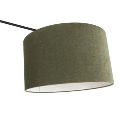 Smarte Hängelampe schwarz mit Schirm 35 cm grün inkl. 2 Wifi A60- Blitz