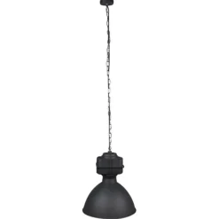 Smarte Industrie-Hängelampe schwarz 38,5 cm inkl. A60 WiFi - Sicko