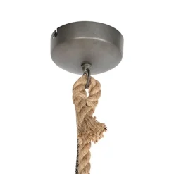 Smarte ländliche Hängelampe Rattan inkl. Wifi G125 Lichtquelle - Calamus