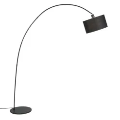 Smarte moderne Bogenlampe schwarz inkl. WiFi G95 - Vinossa